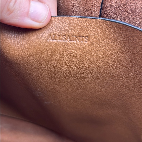 ALL SAINTS PHEONIX SPACIOUS LEATHER TOTE BAG - Picture 9 of 14